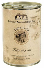 Barf Mangime Integrativo Cane/Gatto Trito Di Pollo 400g
