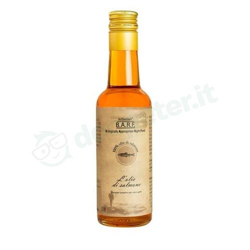 Barf Mangime Semplice Per Cani E Gatti L'Olio Di Salmone 250ml