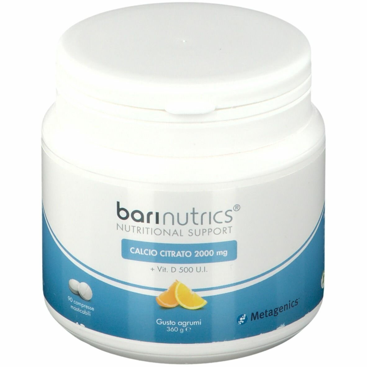 Barinutrics calcio citrato arancia limone ita 90 compresse