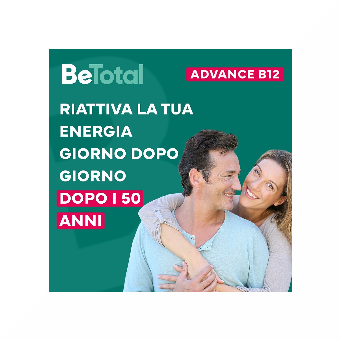 Be-Total Advance B12 50+ Anni Integratore di Vitamina B12 15 Flaconcini