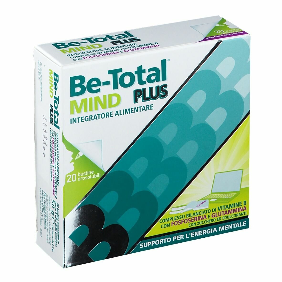 Be-Total Mind Integratore Stanchezza Mentale e Memoria 20 bustine