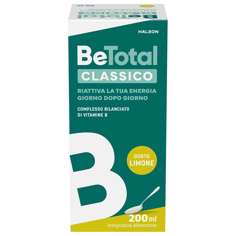 Be-Total Sciroppo Gusto Limone Integratore di Vitamina B 100 ml