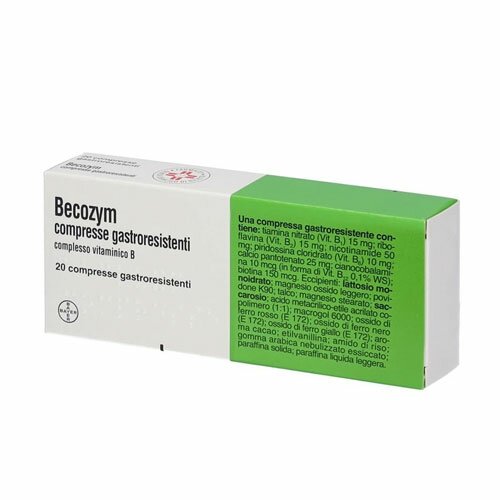 Becozym Dosaggio Alto Vitamina B 20 Compresse Gastroresistenti