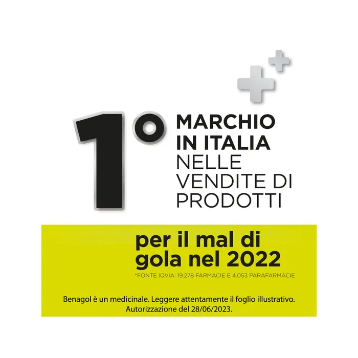 Benagol Limone Senza Zucchero 36 Pastiglie Mal di Gola
