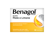 Benagol Miele e Limone 36 Pastiglie Mal di Gola