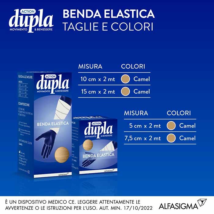 Benda elastica dupla camel 500 x 10 cm
