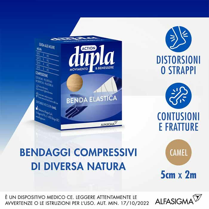 Benda elastica dupla camel 5x500cm
