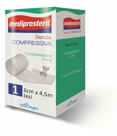 Benda elastica medipresteril compressione forte 6x450cm