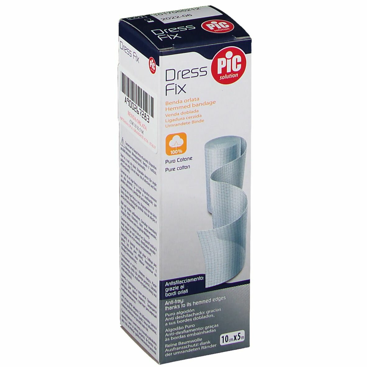 Pic Dress Fix Benda in garza idrofila orlata 10x500cm fustella