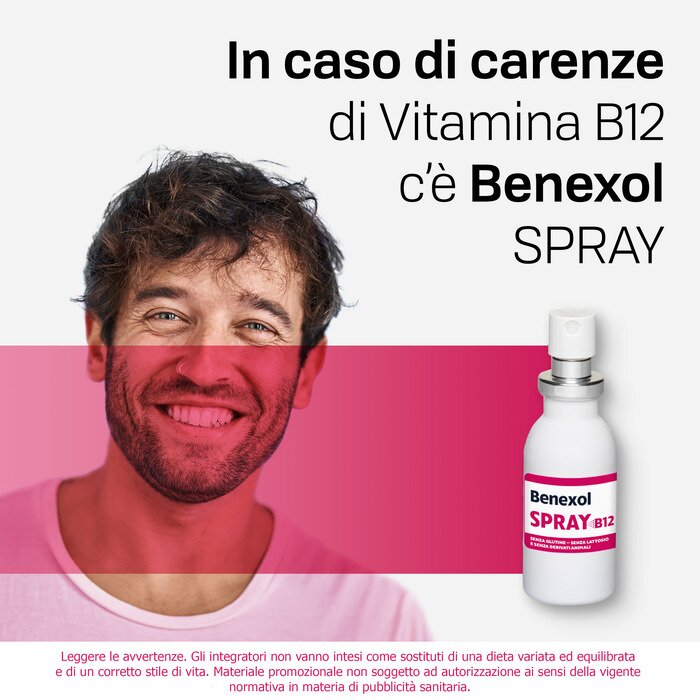 Benexol Spray Integratore Vitamina B12 Alto Dosaggio Flacone 15ml