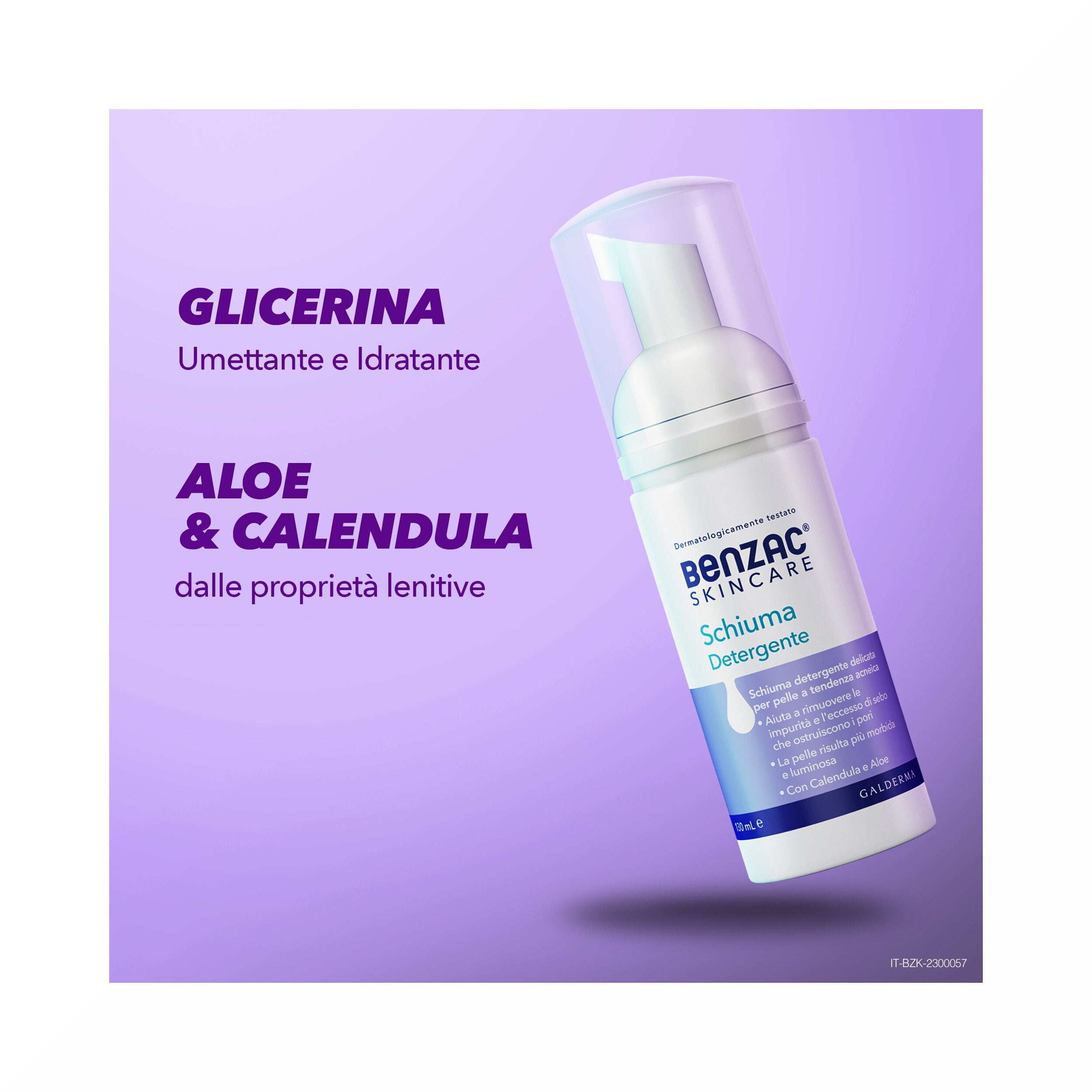 Benzac Skin Care Schiuma Detergente Per Viso e Collo 130 ml