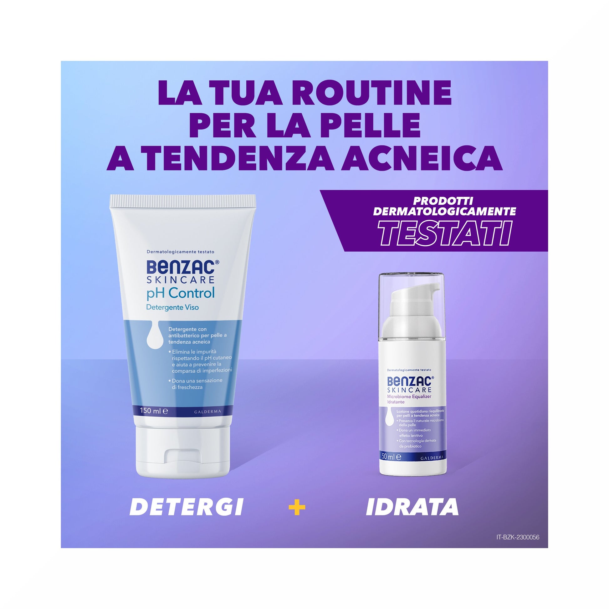 Benzac Skincare pH Control Detergente Viso Pelle Acneica 150 ml