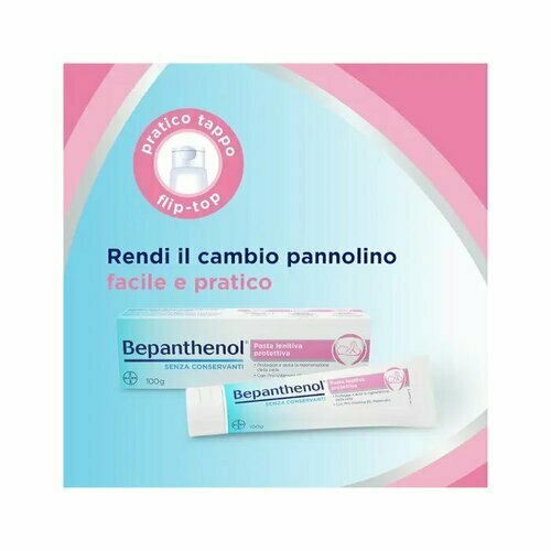 Bepanthenol Pasta Lenitiva Protettiva Cambio Pannolino 100g