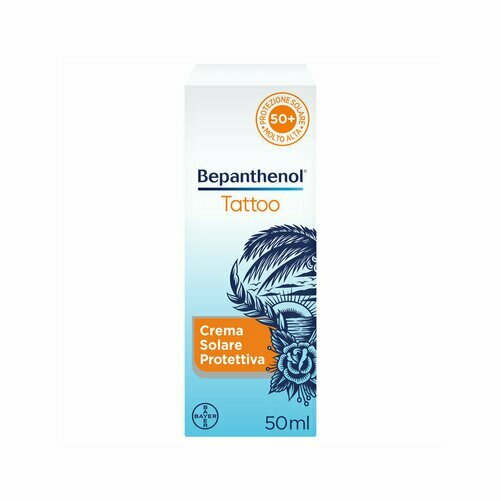 Bepanthenol Tattoo Crema Protezione Solare Molto Alta Spf50+ 50ml