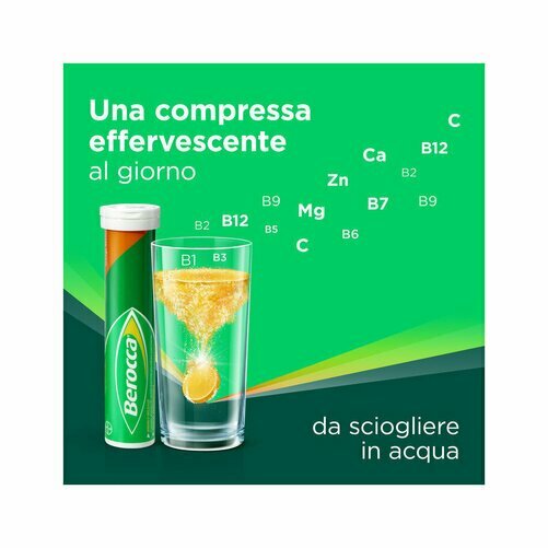Berocca Plus Integratore Vitamine Minerali 15 Compresse Effervescenti