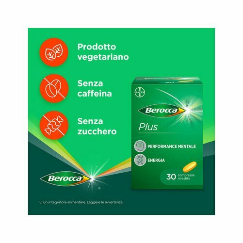 Berocca Plus Integratore Vitamine Minerali 30 Compresse