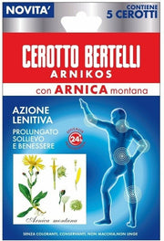 Bertelli arnikos cerotto con arnica montana 5 pezzi