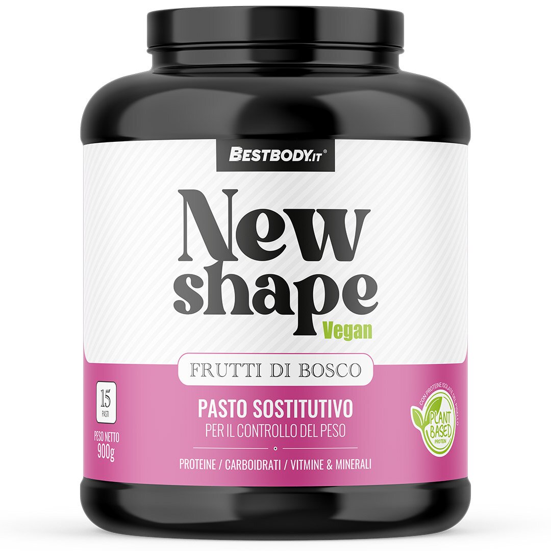Bestbody new shape vegetale pasto sostitutivo gusto frutti di bosco 900g