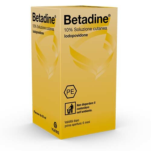 Betadine Soluzione Cutanea 10% Iodopovidone Flacone 50 ml