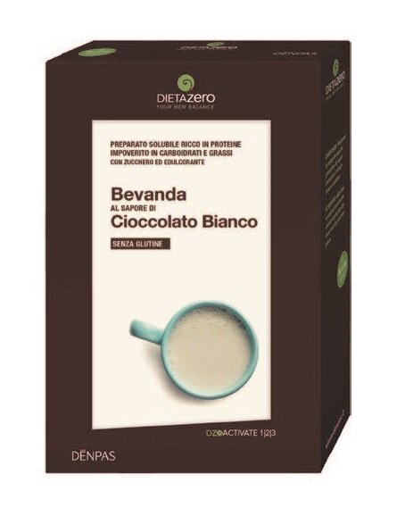 Bevanda al sapore di cioccolato bianco 4 buste da 25 g