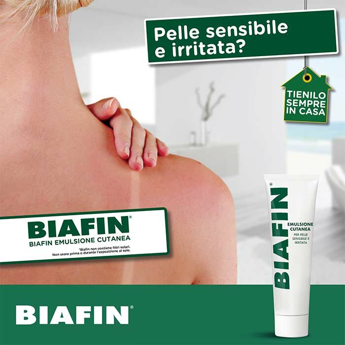 Biafin Emulsione Cutanea Pelle Sensibile e Irritata 100 ml