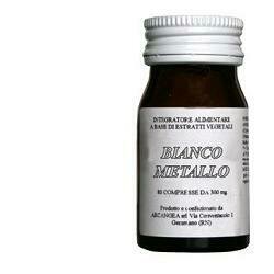 Bianco metallo 80 compresse