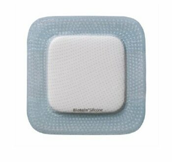 Biatain silicone medicazione in schiuma di poliuretano superassorbente con adesivo in silicone sacro 15x19 5 pezzi
