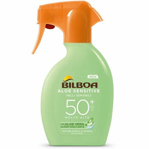 Bilboa Protezione Solare Spray Trigger Aloe Sensitive SPF 50+ 200 ml