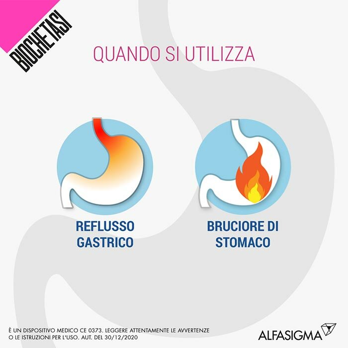 Biochetasi Reflusso Integratore Aroma Arancia 20 Stick