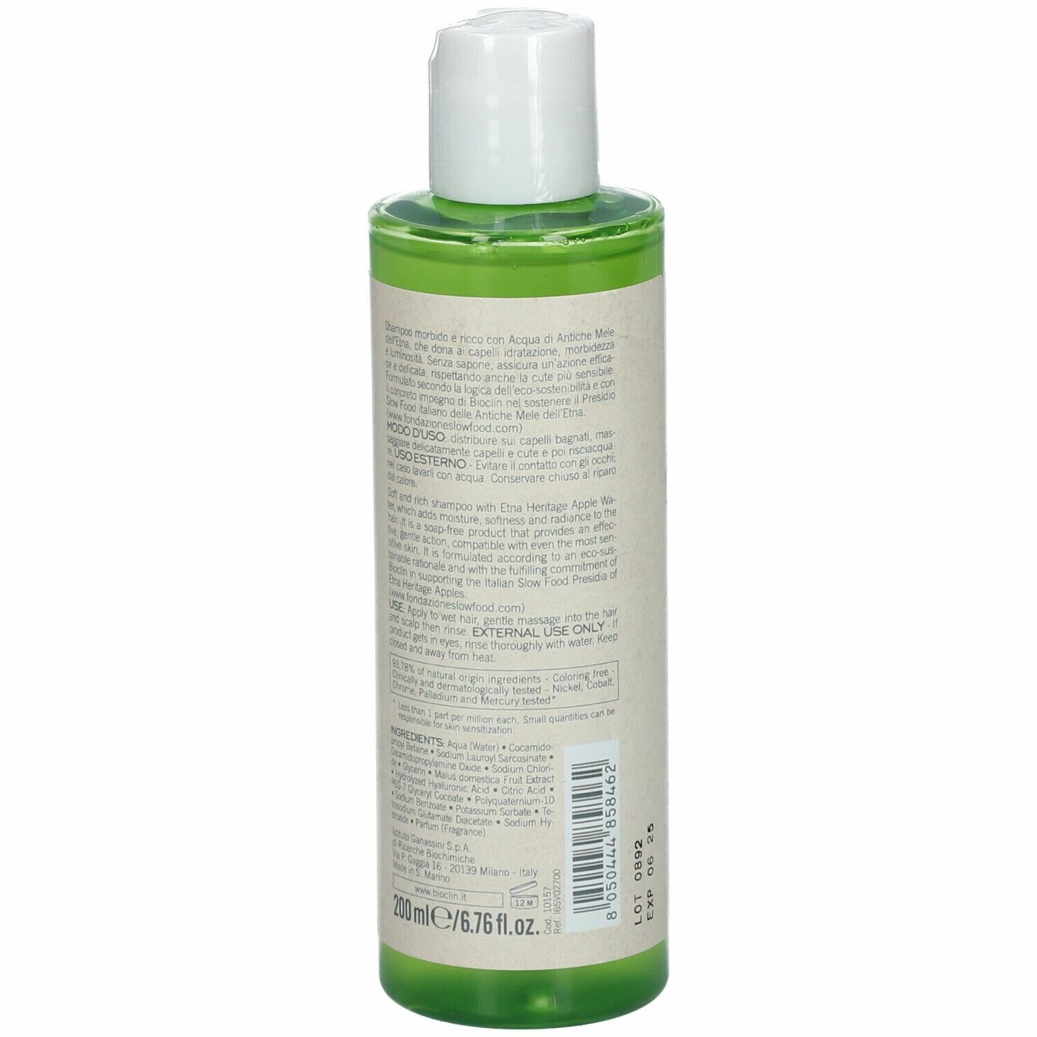 Bioclin Bio Hydra Shampoo Idratante Acqua Di Mele 200ml
