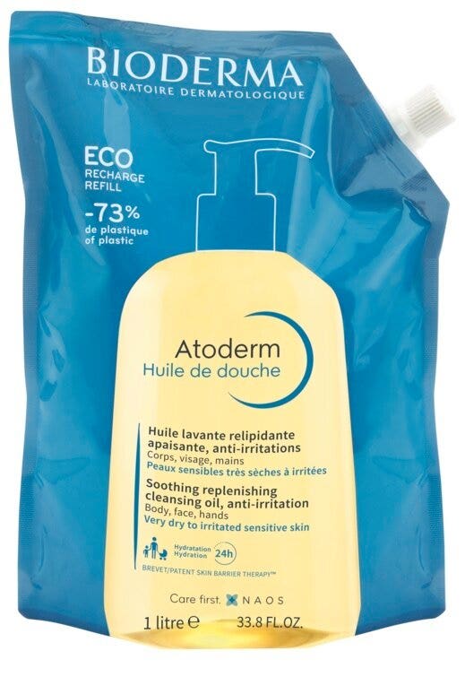 Bioderma atoderm huile doccia ecoricarica 1 litro