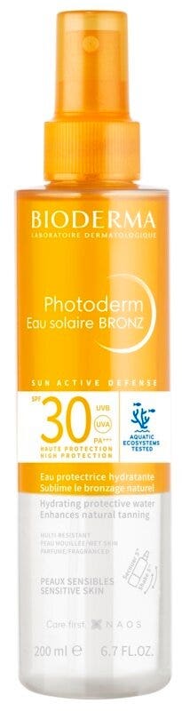 Bioderma photoderm acqua solare bronz viso corpo capelli 200ml spf30
