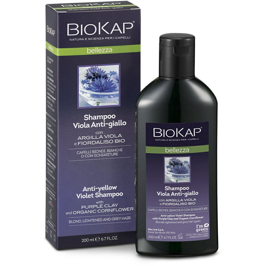 Biokap shampoo viola antigiallo 200 ml edizione limitata