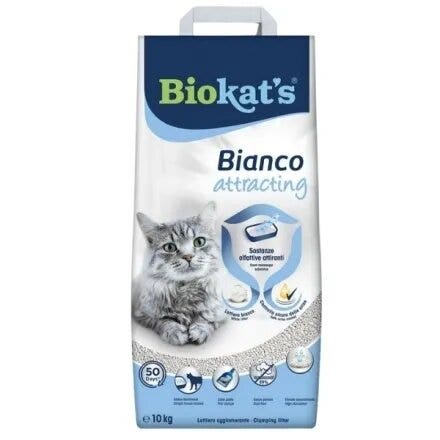 Biokat's bianco attracting lettiera in argilla naturale per gatti 10kg