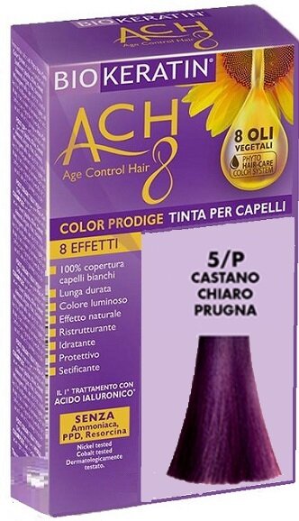 Biokeratin ach8 color prodige 5/p castano chiaro prugna