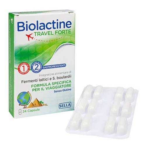 Biolactine Travel Forte Equilibrio Flora Intestinale 24 Capsule