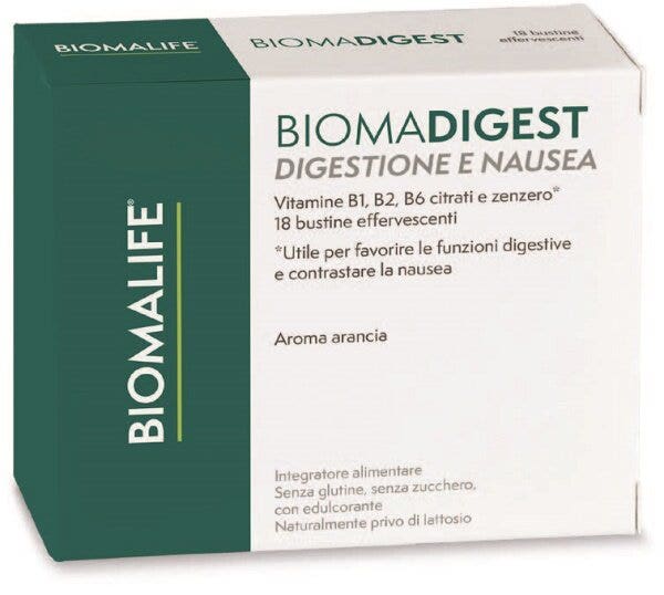Biomalife biomadigest digestione e nausea 18 bustine