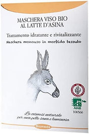 Biomeda maschera  viso monouso al latte d'asina bio 