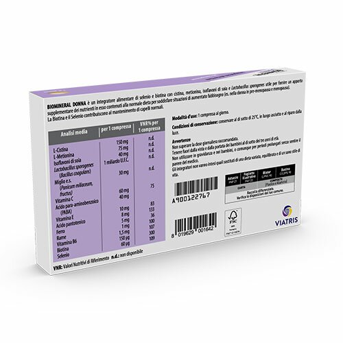 Biomineral Donna Integratore Per Capelli 30 Compresse