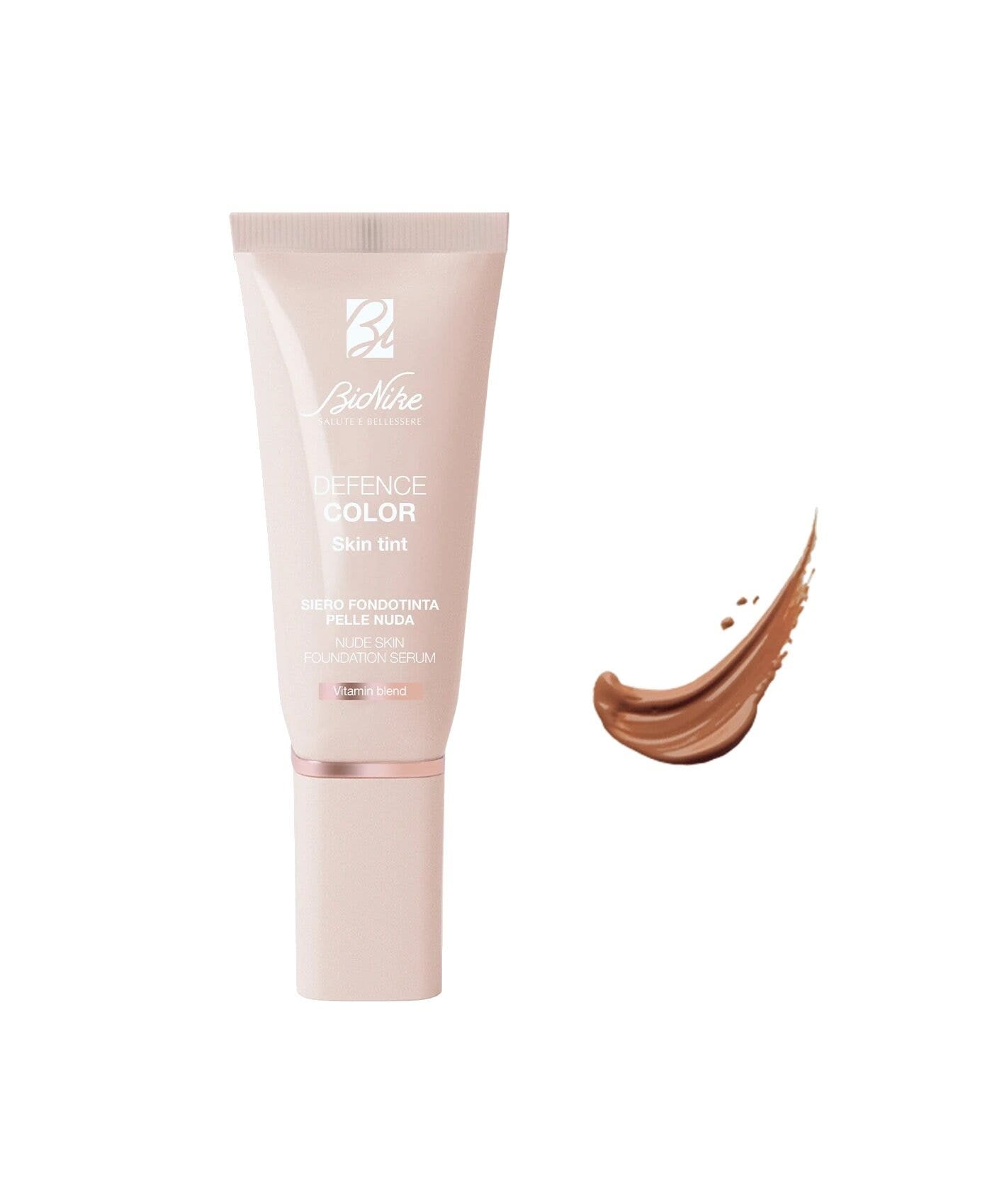 Bionike defence color skin tintura siero fondotinta pelle nuda 704 caramel 30ml