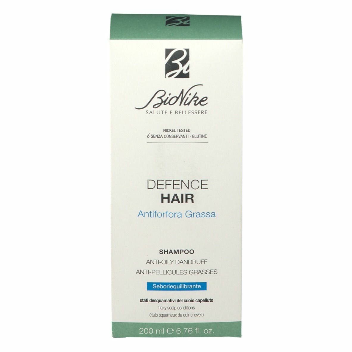 Bionike Defence Hair Shampoo Antiforfora Grassa 125 ml