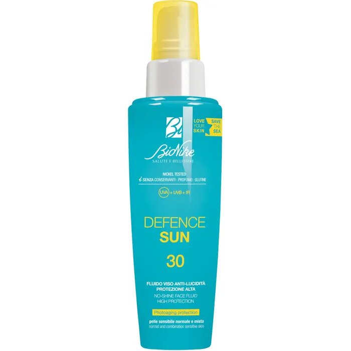 Bionike Defence Sun Fluido Anti-lucidità SPF 30 Protezione Viso 50 ml