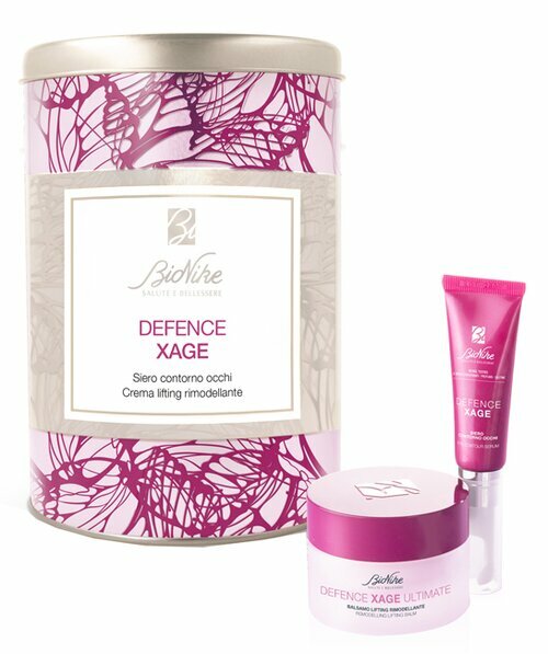 Bionike defence xage kit siero contorno occhi 15ml + crema lifting rimodellante viso 50ml