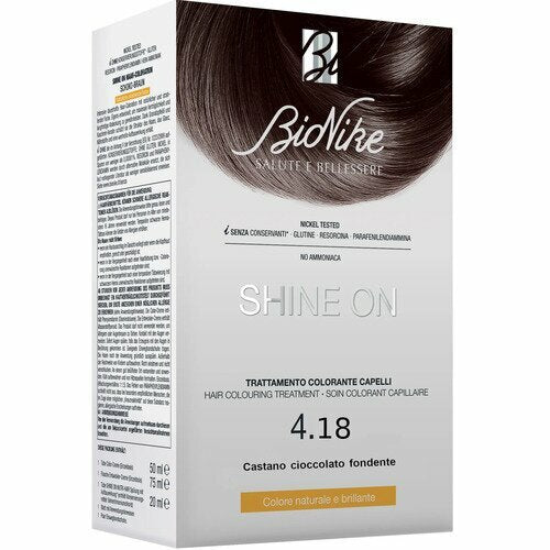 Bionike Shine On Trattamento Colorante Capelli n.4.18 Castano Cioccolato Fondente