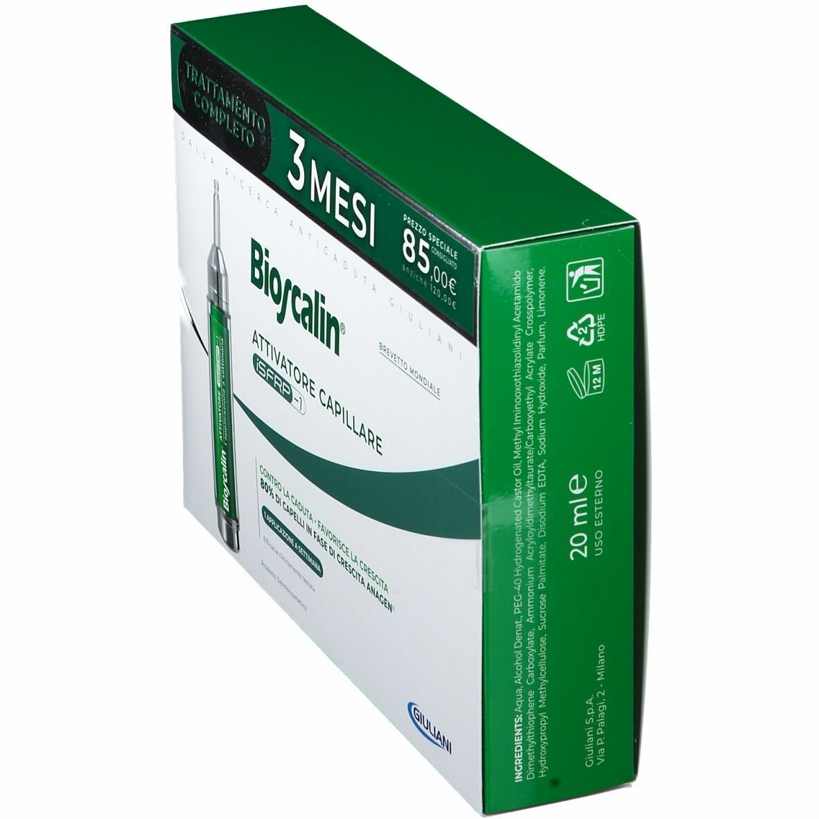 Bioscalin attivatore capillare isfrp-1 promo doppia 10 ml x2 pezzi