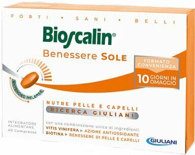 Bioscalin Benessere Sole Integratore Capelli e Pelle 30+10 Compresse