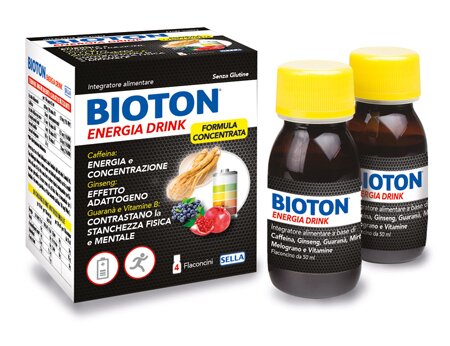 Bioton energia drink 4 flaconcini x 50 ml