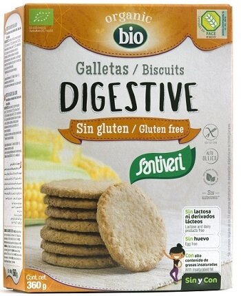 Biscotti digestive integrali bio senza glutine 360 g