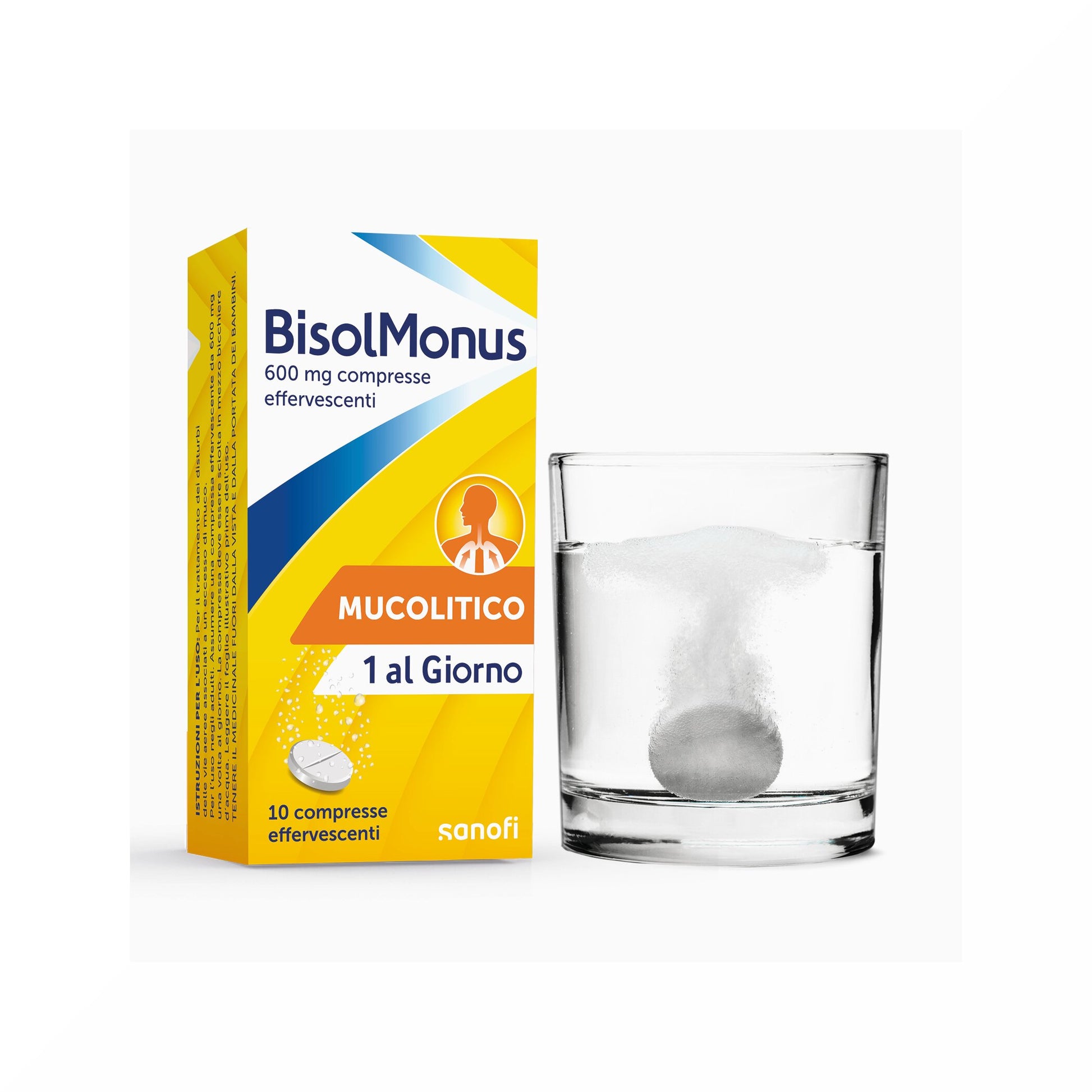 Bisolmonus 600mg 10 compresse effervescenti