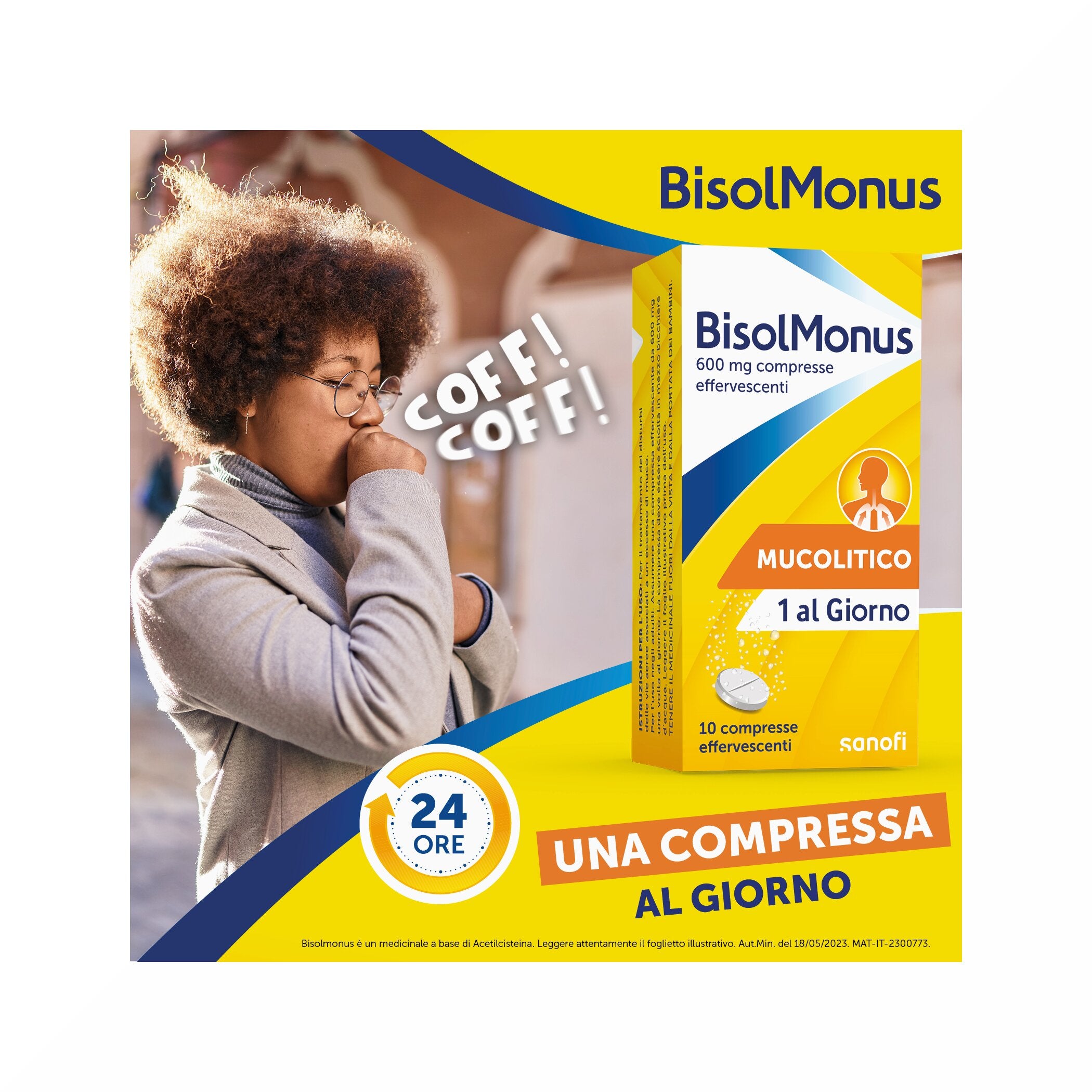 Bisolmonus 600mg 10 compresse effervescenti